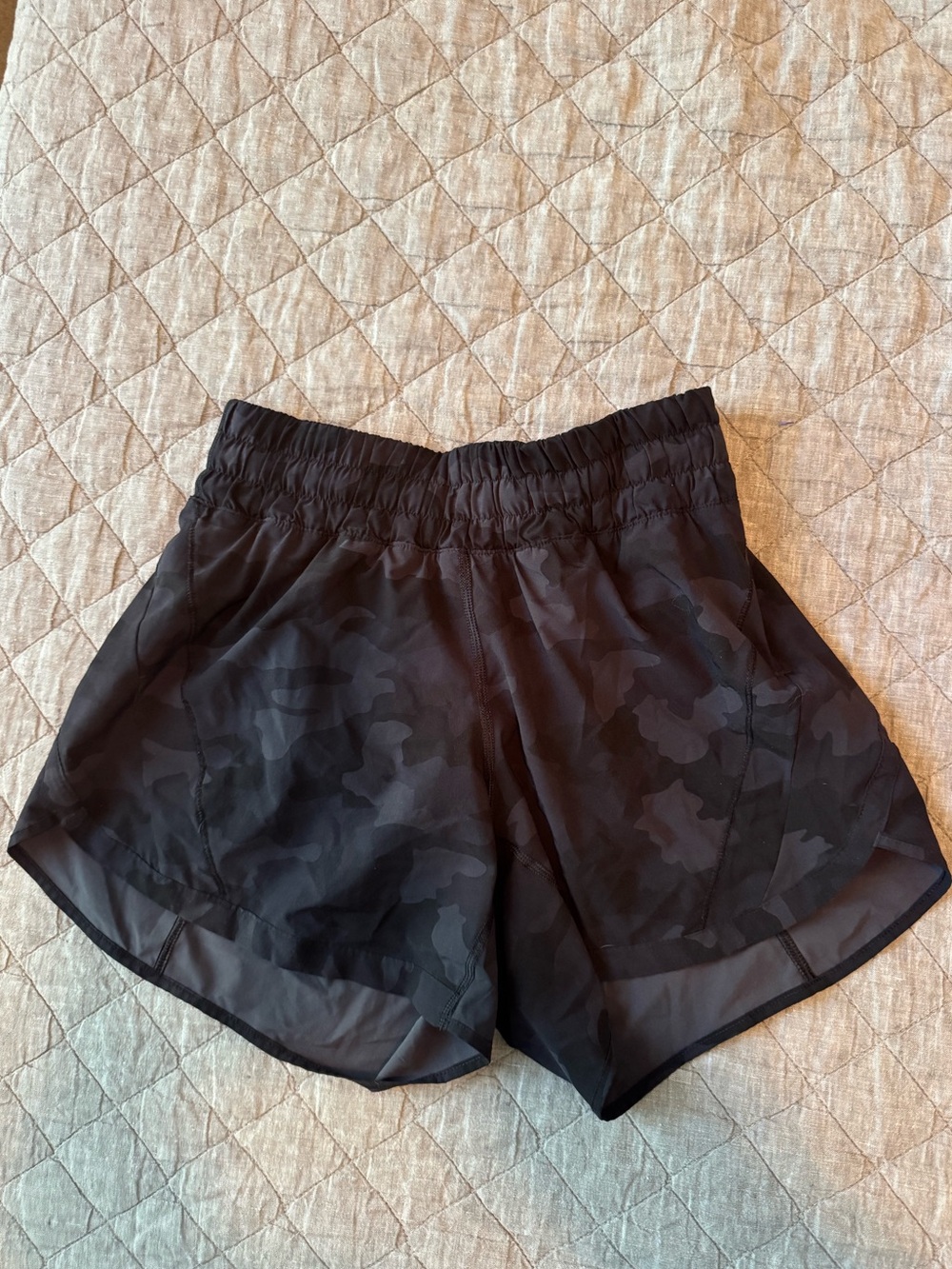 lululemon athletica track that Black Camouflage Athletic Shorts